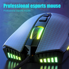 Load image into Gallery viewer, CW905 Pink Wired Gaming Mouse 7 Programmable Buttons 6 Levels Adjustable DPI 7 RGB Lighting Modes Ergonomic Mice for PC
