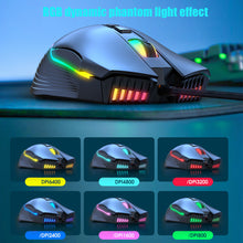 Load image into Gallery viewer, CW905 Pink Wired Gaming Mouse 7 Programmable Buttons 6 Levels Adjustable DPI 7 RGB Lighting Modes Ergonomic Mice for PC
