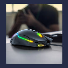 Load image into Gallery viewer, CW905 Pink Wired Gaming Mouse 7 Programmable Buttons 6 Levels Adjustable DPI 7 RGB Lighting Modes Ergonomic Mice for PC
