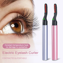 Load image into Gallery viewer, Electric Eyelash Curler Portable Constant Temperature Electric Heated Eyelash Curler Lasting Shaping Eyelash Tool
