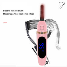 Load image into Gallery viewer, Digital Display Electric Eyelash Curler Portable USB Charging Heated Eyelash Curler Three-speed Temperature Control Eyelash Curler
