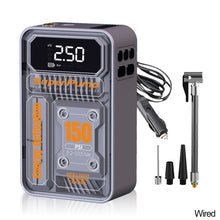 Load image into Gallery viewer, 4000mAh 150psi Car Air Compressor Electric Air Pump Tire Inflatable Pump Mechanical Industrial Wireless/Wired Car Tyre Inflator
