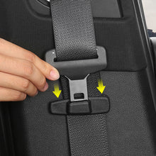 Load image into Gallery viewer, 2Pcs Universal Car Safety Belt Protection Clips Seat Belt Clamp Buckle Adjustment Lock Fastener Plastic Black
