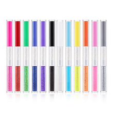 Load image into Gallery viewer, 12 Colors Double Head Dual-use Eyeliner Colorful Smooth Eyeliner Liquid Pen Waterproof Long Lasting Eyeliner Pen Makeup Cosmetics
