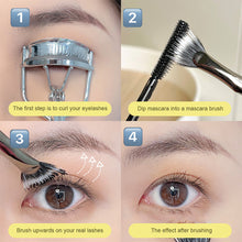 Load image into Gallery viewer, Fan-shaped Eyelash Brush Soft Bristle Angle Bend Eyelash Brush Makeup Brush Mascara Application Tool Beauty Tool
