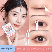 Load image into Gallery viewer, 90pcs Simulated Invisible Lace Eyelid Stickers Natural Durable Self-adhesive Double Eyelid Stickers Makeup Tools
