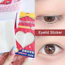 Load image into Gallery viewer, 520pcs Lace Crescent Self-adhesive Double Eyelid Stickers Natural Invisible Long-lasting Eyelid Stickers Makeup Tools
