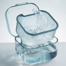 Load image into Gallery viewer, Multi-function Dental Braces Storage Box Orthodontic Denture Retainer Soaking Container Partial Teeth Cleaning Case
