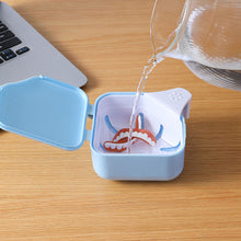 Load image into Gallery viewer, Denture Storage Box Mouth Guard Container Braces Case Portable Teeth Dental Appliance Supplies Tray Tooth Health Care
