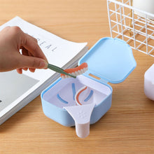 Load image into Gallery viewer, Denture Storage Box Mouth Guard Container Braces Case Portable Teeth Dental Appliance Supplies Tray Tooth Health Care
