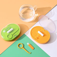 Load image into Gallery viewer, Two Layers Dental Brace Storage Large Capacity Orthodontic Retainer Storage Box Waterproof Breath Soaking Privacy Protection
