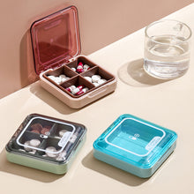 Load image into Gallery viewer, 4 Grids Portable Pill Box Organizer Medicine Tablet Organizer Container Drug Travel Divider Portable Tool Storage Case
