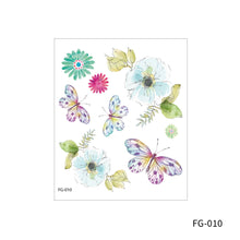 Load image into Gallery viewer, Cartoon Butterfly Temporary Wings Waterproof Tattoo Sticker for Fashion Women Girls Body Finger Art Flowers Tattoo Sticker
