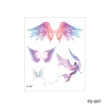 Load image into Gallery viewer, Cartoon Butterfly Temporary Wings Waterproof Tattoo Sticker for Fashion Women Girls Body Finger Art Flowers Tattoo Sticker
