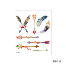 Load image into Gallery viewer, Cartoon Butterfly Temporary Wings Waterproof Tattoo Sticker for Fashion Women Girls Body Finger Art Flowers Tattoo Sticker

