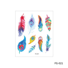 Load image into Gallery viewer, Cartoon Butterfly Temporary Wings Waterproof Tattoo Sticker for Fashion Women Girls Body Finger Art Flowers Tattoo Sticker

