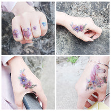 Load image into Gallery viewer, Cartoon Butterfly Temporary Wings Waterproof Tattoo Sticker for Fashion Women Girls Body Finger Art Flowers Tattoo Sticker
