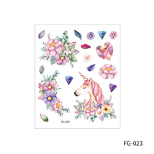 Load image into Gallery viewer, Cartoon Butterfly Temporary Wings Waterproof Tattoo Sticker for Fashion Women Girls Body Finger Art Flowers Tattoo Sticker
