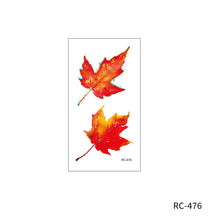 Load image into Gallery viewer, Maple Leaves Temporary Wings Waterproof Rose Flower Women Tattoo Sticker Girls Body Finger Art Flowers Tattoo Sticker
