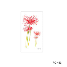 Load image into Gallery viewer, Maple Leaves Temporary Wings Waterproof Rose Flower Women Tattoo Sticker Girls Body Finger Art Flowers Tattoo Sticker
