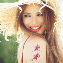 Load image into Gallery viewer, Maple Leaves Temporary Wings Waterproof Rose Flower Women Tattoo Sticker Girls Body Finger Art Flowers Tattoo Sticker
