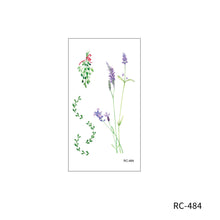 Load image into Gallery viewer, Maple Leaves Temporary Wings Waterproof Rose Flower Women Tattoo Sticker Girls Body Finger Art Flowers Tattoo Sticker
