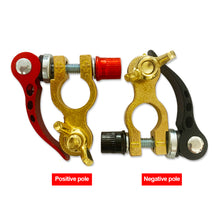 Load image into Gallery viewer, Pair 12V/24V Automotive Brass Material Battery Terminal Auto Wire Cable Clamp Quick Release Car Workshop Tooling Accessories
