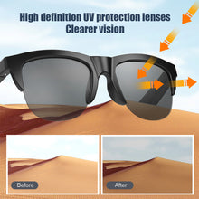 Load image into Gallery viewer, F06 Smart Bluetooth 5.3 Glasses Anti-Blu-ray Stereo Double Speaker Touch Wireless Bluetooth Sunglasses HiFi Sound Quality
