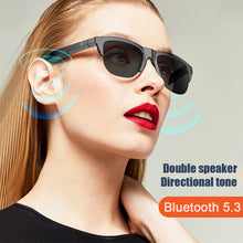 Load image into Gallery viewer, F06 Smart Bluetooth 5.3 Glasses Anti-Blu-ray Stereo Double Speaker Touch Wireless Bluetooth Sunglasses HiFi Sound Quality

