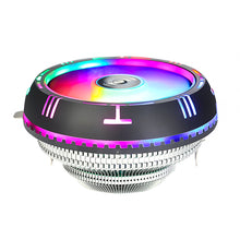 Load image into Gallery viewer, Rainbow Low Profile RGB CPU Air Cooler with 90mm Silent Fan for AMD AM4 AM3+ X79 X99 LGA 775 1150 1151 1156 2011
