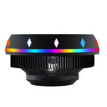 Load image into Gallery viewer, Silent RGB LED Air CPU Cooler Fan Desktop Computer Heatsink Radiato Colorful Cooling for Intel 115X AMD 10x10x2.5cm
