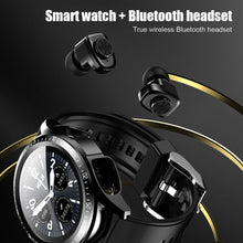 Load image into Gallery viewer, JM03 Smart Watch Men Smartwatch Tws 2 In 1 HIFI Stereo Wireless Headset Combo Bluetooth Phone Call For Android IOS

