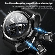 Load image into Gallery viewer, JM03 Smart Watch Men Smartwatch Tws 2 In 1 HIFI Stereo Wireless Headset Combo Bluetooth Phone Call For Android IOS
