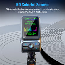 Load image into Gallery viewer, 1.77 Inch Color Screen Car Bluetooth Support Qc3.0 And Pd Fast Charging Eq Audio Adjustment Player With Rod Bc85
