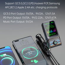Load image into Gallery viewer, 1.77 Inch Color Screen Car Bluetooth Support Qc3.0 And Pd Fast Charging Eq Audio Adjustment Player With Rod Bc85
