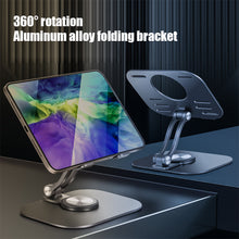 Load image into Gallery viewer, Suitable For Flat-panel Painting And Chasing Drama Flat-panel Bracket Folding Rotating Lazy Bracket Aluminum Alloy Desktop Mobile Phone Bracket
