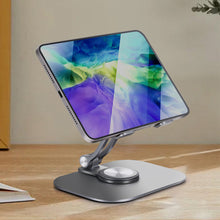 Load image into Gallery viewer, Suitable For Flat-panel Painting And Chasing Drama Flat-panel Bracket Folding Rotating Lazy Bracket Aluminum Alloy Desktop Mobile Phone Bracket
