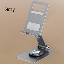 Load image into Gallery viewer, Multifunctional Desktop Live Bracket Aluminum Alloy Mobile Phone Folding Bracket Lazy Rotating Mobile Phone Tablet Bracket
