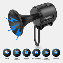 Load image into Gallery viewer, Electric Bicycle Horn 120db Loud Bike Bell With Warning Sound Bike Horns With Warning Sound by Battery For Kids Scooters Bikes
