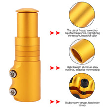 Load image into Gallery viewer, Alloy Bicycle Handlebar Extender Bike Stem Increased MTB Bike Fork Stem Rise Up Extension Adapter Bicycle Parts Accessories
