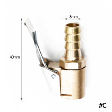 Load image into Gallery viewer, Car Tire Air Chuck Inflator Pump Valve Connector Clip-on Adapter Car Brass 8mm Tyre Wheel Valve For Inflatable Pump

