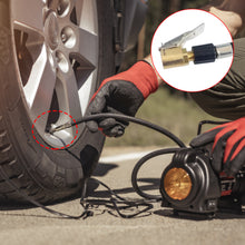 Load image into Gallery viewer, Car Tire Air Chuck Inflator Pump Valve Connector Clip-on Adapter Car Brass 8mm Tyre Wheel Valve For Inflatable Pump
