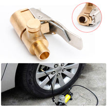 Load image into Gallery viewer, Car Tire Air Chuck Inflator Pump Valve Connector Clip-on Adapter Car Brass 8mm Tyre Wheel Valve For Inflatable Pump
