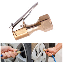 Load image into Gallery viewer, Car Tire Air Chuck Inflator Pump Valve Connector Clip-on Adapter Car Brass 8mm Tyre Wheel Valve For Inflatable Pump
