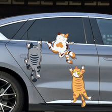 Load image into Gallery viewer, 3Pcs/Set Funny Car Sticker Pet Climbing Cats Animal Styling Stickers Decoration Car Body Creative Decals Sticker Decor Accessories
