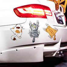 Load image into Gallery viewer, 3Pcs/Set Funny Car Sticker Pet Climbing Cats Animal Styling Stickers Decoration Car Body Creative Decals Sticker Decor Accessories
