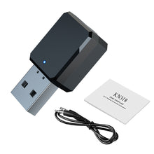 Load image into Gallery viewer, USB Bluetooth-compatible 5.1 Audio Receiver Dual Output AUX USB Stereo Car Hands-free Call Built-in Wireless Microphone Mic Adapter
