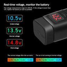 Load image into Gallery viewer, QC3.0 Motorcycle USB Charger Handlebar Fast Charging Waterproof 12V Autocycle USB Socket Adapter With Voltmeter Motorcycle Accessories
