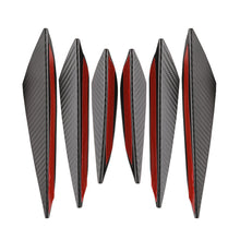 Load image into Gallery viewer, 6Pcs Car Front Bumper Lip Decoration Diffuser Shunt Fin Body Spoiler Canard Universal Auto Modified Canard Exterior Parts

