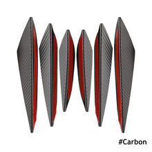 Load image into Gallery viewer, 6Pcs Car Front Bumper Lip Decoration Diffuser Shunt Fin Body Spoiler Canard Universal Auto Modified Canard Exterior Parts
